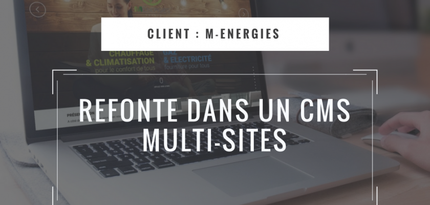 Refonte dans un CMS Multi-sites des sites web du groupe M-Energies